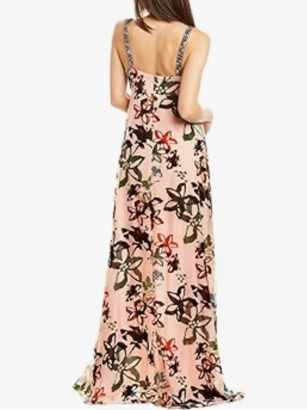 Nicole Miller New York "Palma" Satin Maxi Dress - Picture 3 of 7